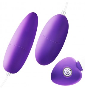 MizzZee - Dual Vibrator Eggs (Chargeable - Purple)